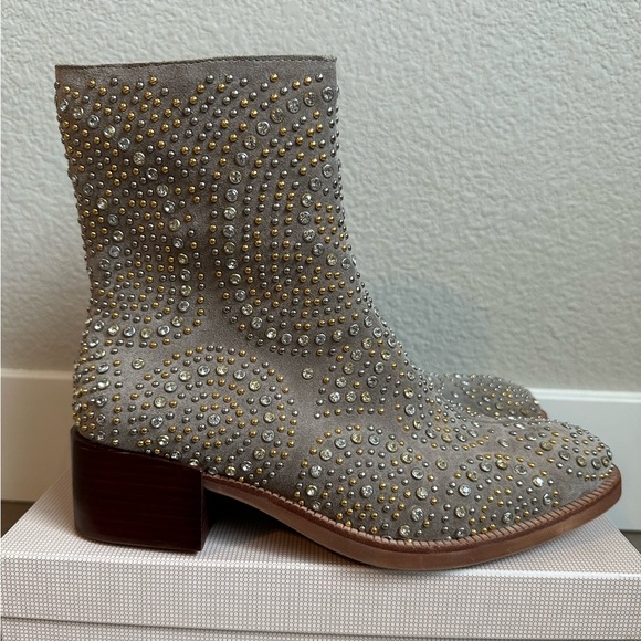 Jeffrey Campbell x Free People bejeweled Walton studded boots - Picture 2 of 12